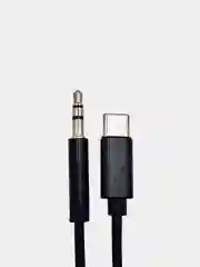 Черный кабель AUX - Type-c,  3,5 jack, 1 м, кабель в машину, для Андроид и Iphone 15/Pro/Max