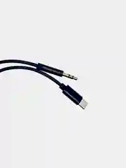 Белый кабель AUX - Type-c,  3,5 jack, 1 м, кабель в машину, для Андроид и Iphone 15/Pro/Max