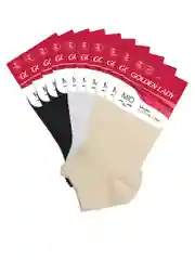 Разноцветный носки женские Golden Lady MIO короткие из хлопка набор 10 пар