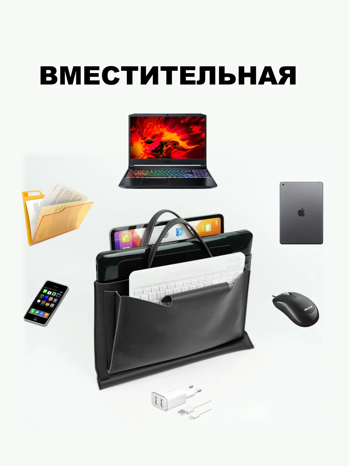 Бежевый сумка для ноутбука, водонепроницаемый портфель для ноутбука