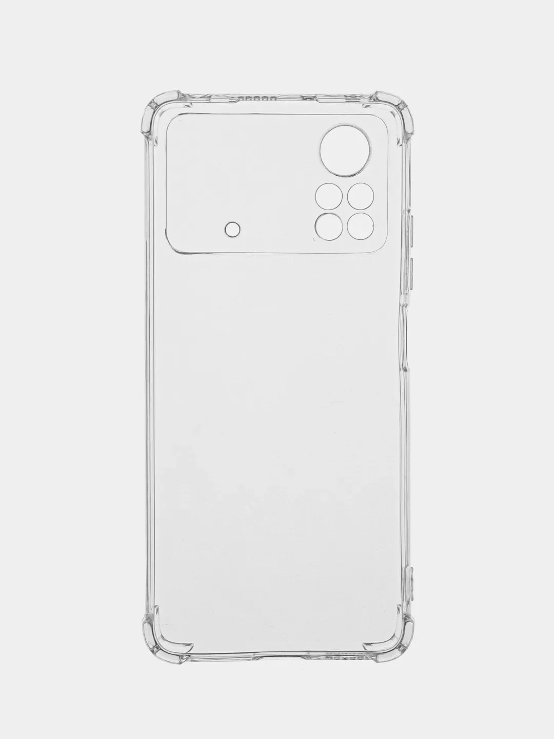 Прозрачный чехол для Xiaomi Poco X4 Pro 5G (Сяоми Поко Х4 Про 5 Джи), силиконовый