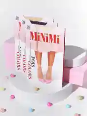 Молочный носки женские MiNiMi POIS COLORS 20 den с рисунком горошек набор 2 упаковки