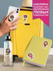 Горчичный стикербук А5 50 крутых стикеров, наклейки аниме/чихуа/тока. Проф-Пресс