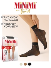 Носки женские MiNiMi POIS COLORS 20 den с рисунком горошек набор 2 упаковки