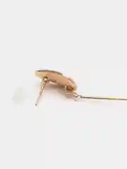Белый серьги