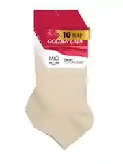 Черный носки женские Golden Lady MIO короткие из хлопка набор 10 пар