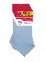 Черный носки женские Golden Lady MIO короткие из хлопка набор 10 пар