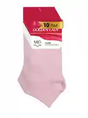 Черный носки женские Golden Lady MIO короткие из хлопка набор 10 пар