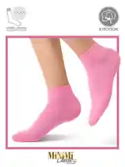 Разноцветный носки женские MiNiMi COTONE 1201 короткие спортивные из хлопка набор 5 пар