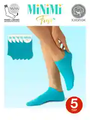 Морской носки женские MiNiMi FRESH 4102 короткие спортивные из хлопка набор 5 пар