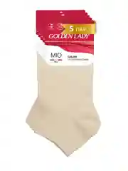 Разноцветный носки женские Golden Lady MIO короткие из хлопка набор 5 пар