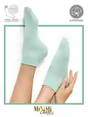 Мятный носки женские MiNiMi COTONE 1201 короткие спортивные из хлопка набор 5 пар