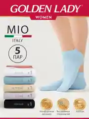 Носки женские Golden Lady MIO короткие из хлопка набор 5 пар
