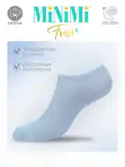 Голубой носки женские MiNiMi FRESH 4102 короткие спортивные из хлопка набор 5 пар