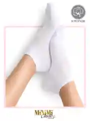 Белый носки женские MiNiMi COTONE 1101 короткие спортивные из хлопка набор 10 пар