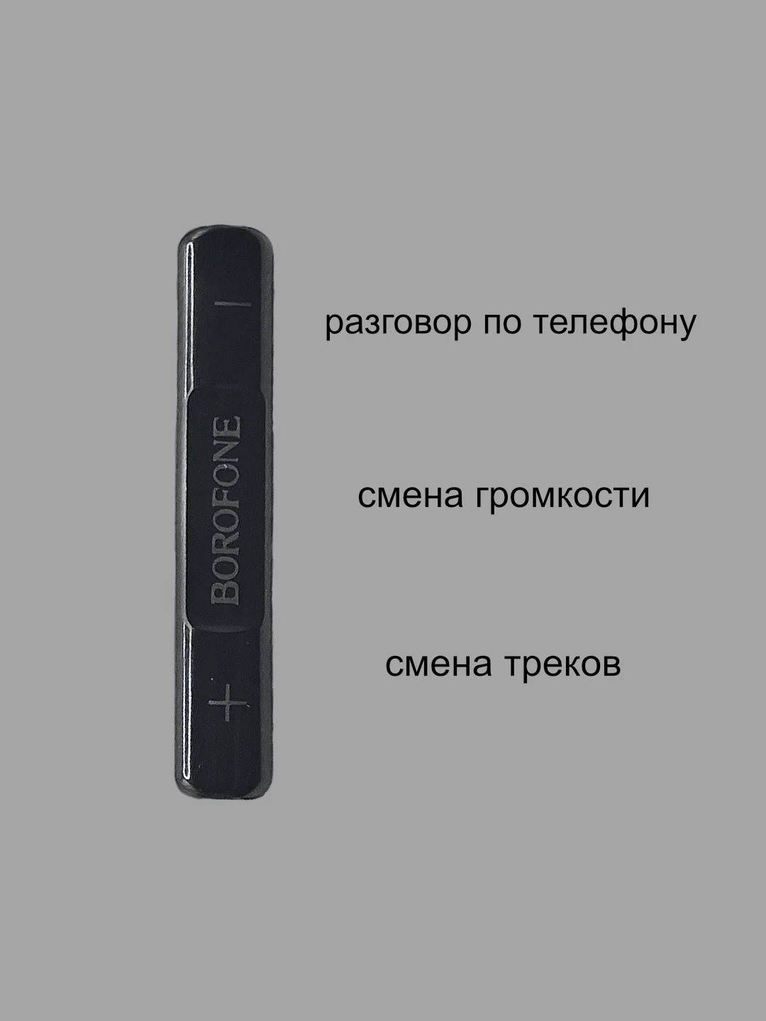 Черный наушники проводные с микрофоном Borofone M80 с кабелем 1,2 м. Jack 3.5 mm