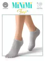 Серый меланж носки женские MiNiMi FRESH 4102 короткие спортивные из хлопка набор 5 пар