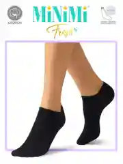 Черный носки женские MiNiMi FRESH 4102 короткие спортивные из хлопка набор 5 пар