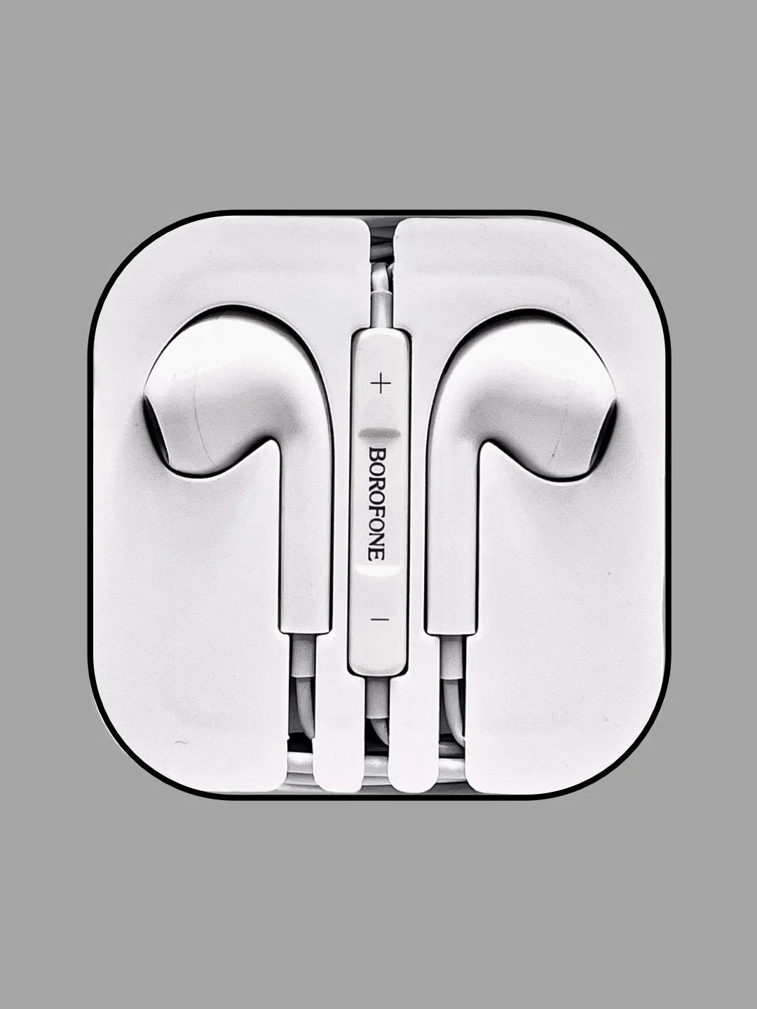 Белый наушники проводные с микрофоном Borofone M80 Max с кабелем 1,2 м. Jack 3.5 mm