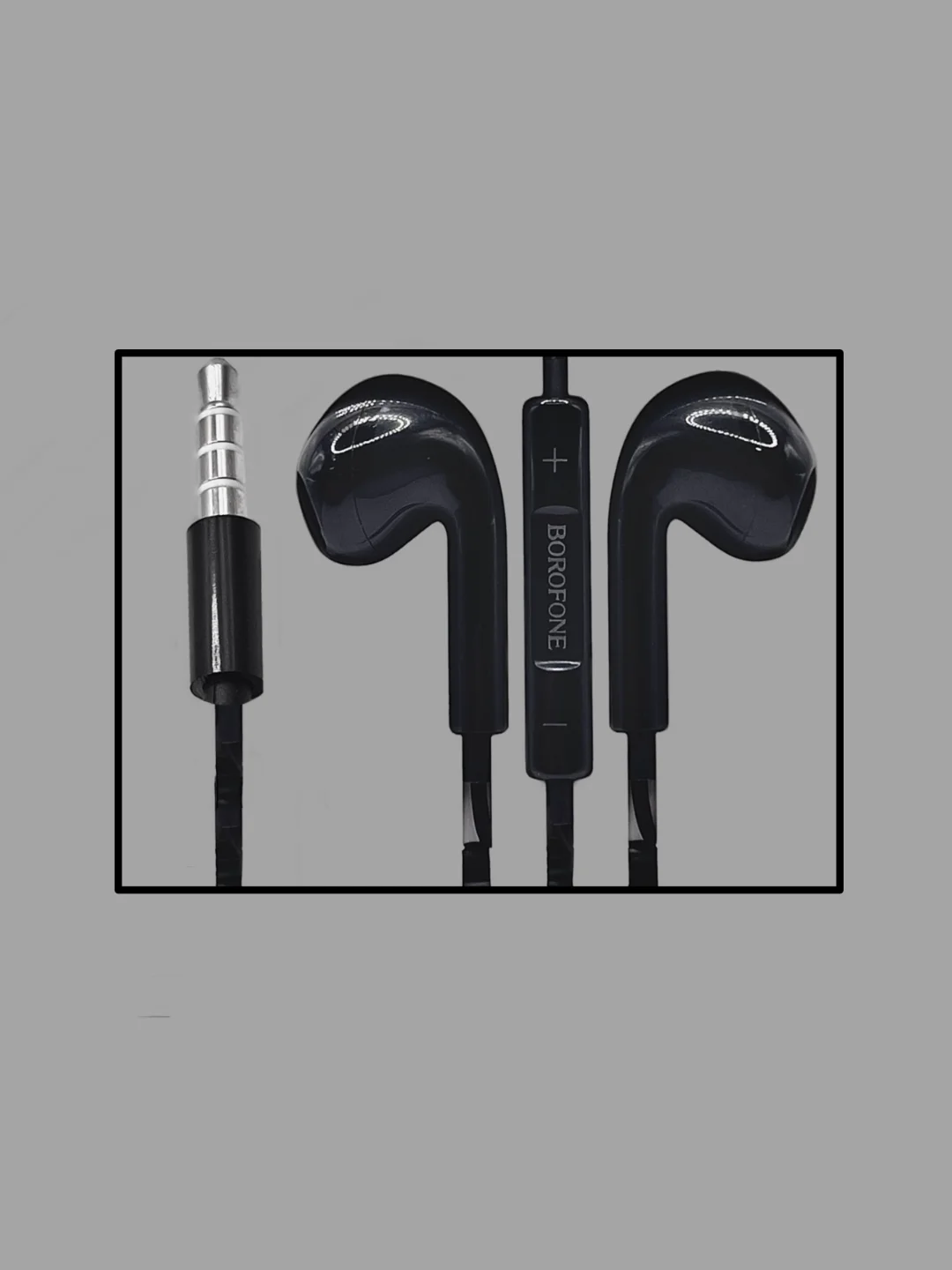 Черный наушники проводные с микрофоном Borofone M80 Max с кабелем 1,2 м. Jack 3.5 mm