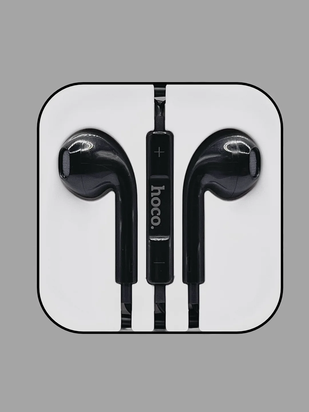Черный наушники проводные с микрофоном Hoco M101 с кабелем 1,2 м. Jack 3.5 mm