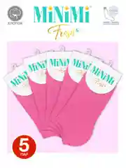 Светло-коричневый носки женские MiNiMi FRESH 4102 короткие спортивные из хлопка набор 5 пар