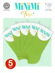 Светло-коричневый носки женские MiNiMi FRESH 4102 короткие спортивные из хлопка набор 5 пар