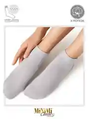 Серый носки женские MiNiMi COTONE 1201 короткие спортивные из хлопка набор 5 пар в коробке