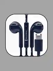 Черный наушники проводные с микрофоном Borofone M80 с кабелем 1,2 м. Type-C
