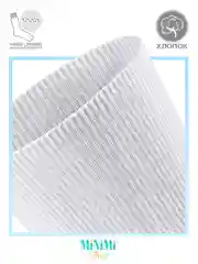 Белый носки женские MiNiMi FRESH 4103 высокие в рубчик из хлопка 3 пары