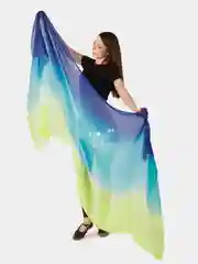 Лайм платок  для танцев, шаль, шелк
