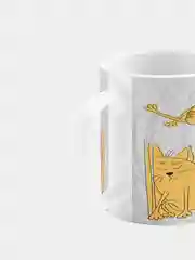 Кружка керамическая, с надписью "Кто рано встаёт, тот, как это делает?"