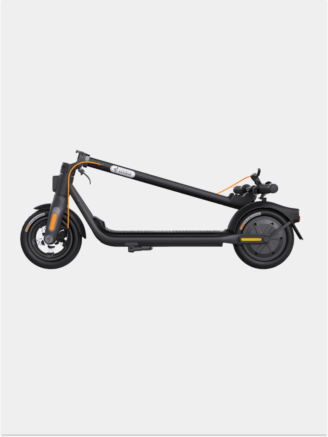 Черный электросамокат Ninebot KickScooter F2 PLUS модели 051202A