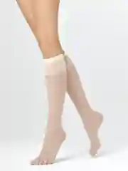 Молочный гольфы женские MiNiMi ELASTIC 20 den тонкие капроновые набор 2 упаковки