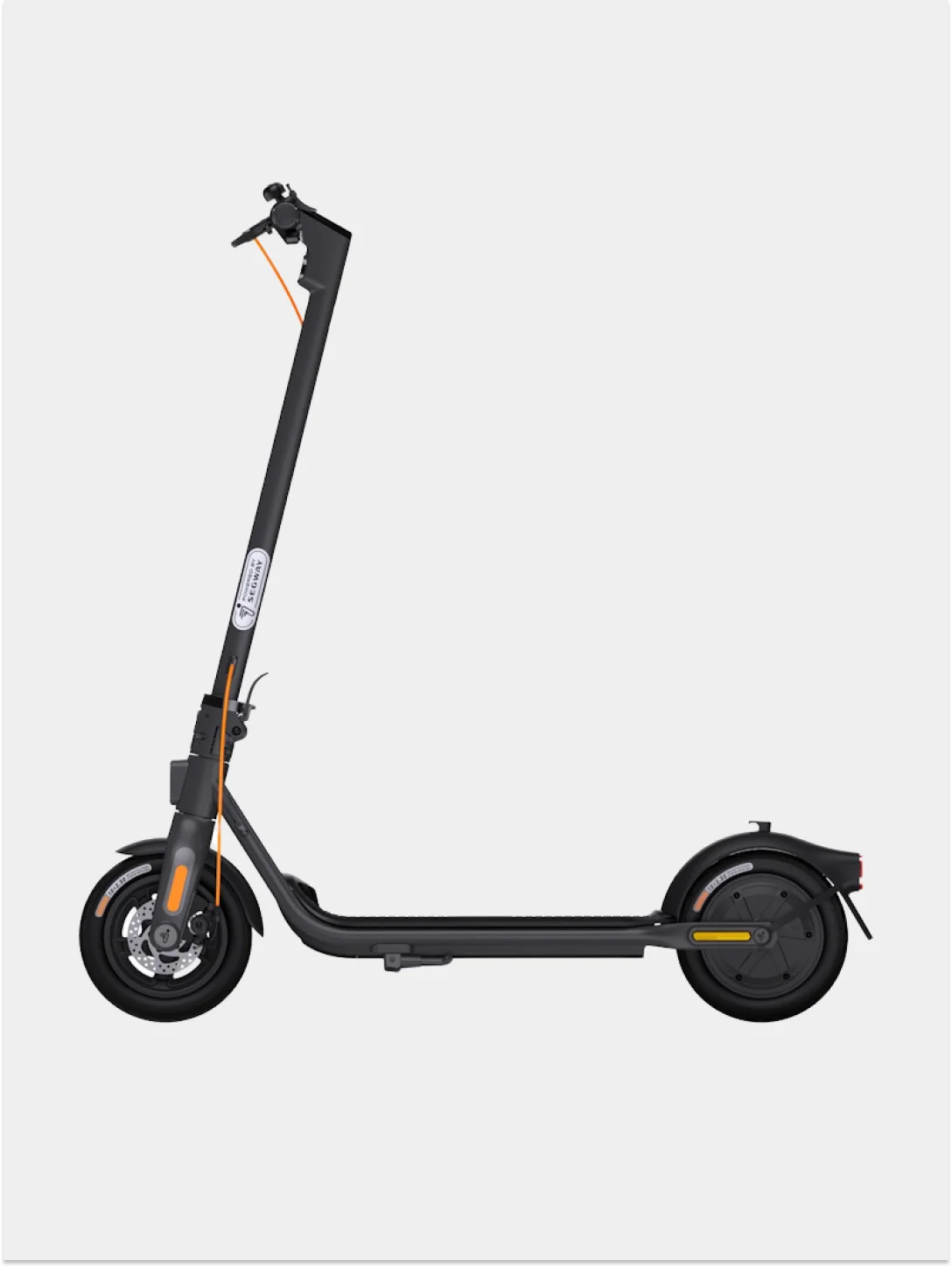 Черный электросамокат Ninebot KickScooter F2 PLUS модели 051202A