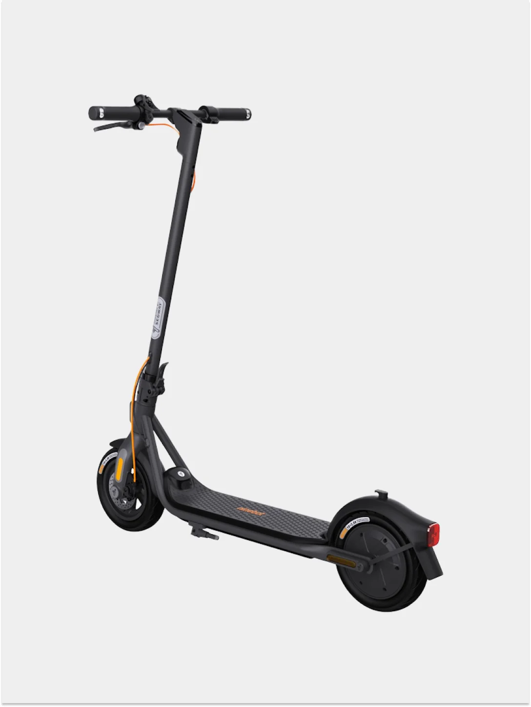 Черный электросамокат Ninebot KickScooter F2 PLUS модели 051202A