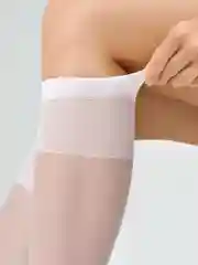 Белый гольфы женские MiNiMi ELASTIC 20 den тонкие капроновые набор 2 упаковки
