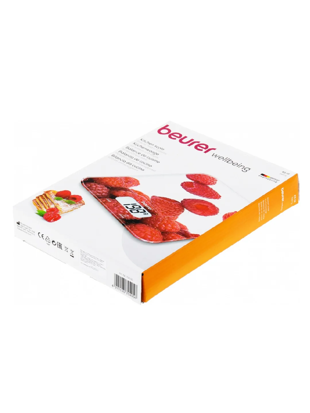 Весы кухонные Beurer KS19 berry, рисунок