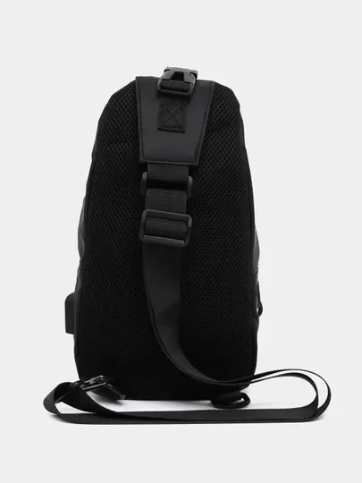 Сумка мужская через плечо, с USB-разъемом, спортивная, влагозащищенная