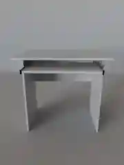 Белый стол компьютерный, письменный Техно