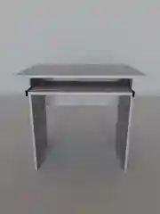 Серый стол компьютерный, письменный Техно