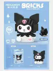 Конструктор аниме Куроми, Хэллоу Китти, Май Мелоди, Hello Kitty, My Melody, Kuromi