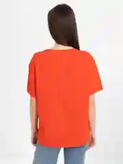 Красный футболка женская хлопок