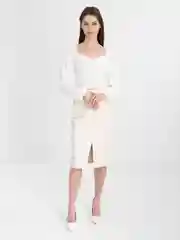 Белый женская блуза топ с рукавами летняя