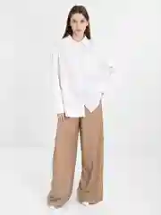 Белый рубашка женская оверсайз
