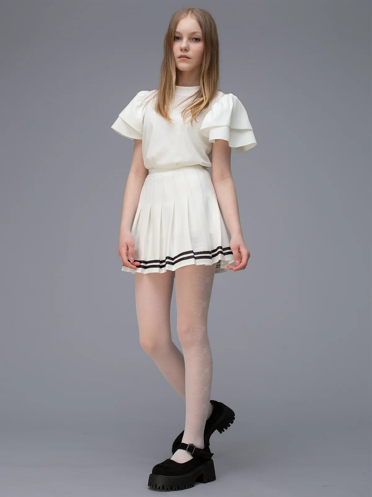 Белый колготки детские Giulia HANNA 03