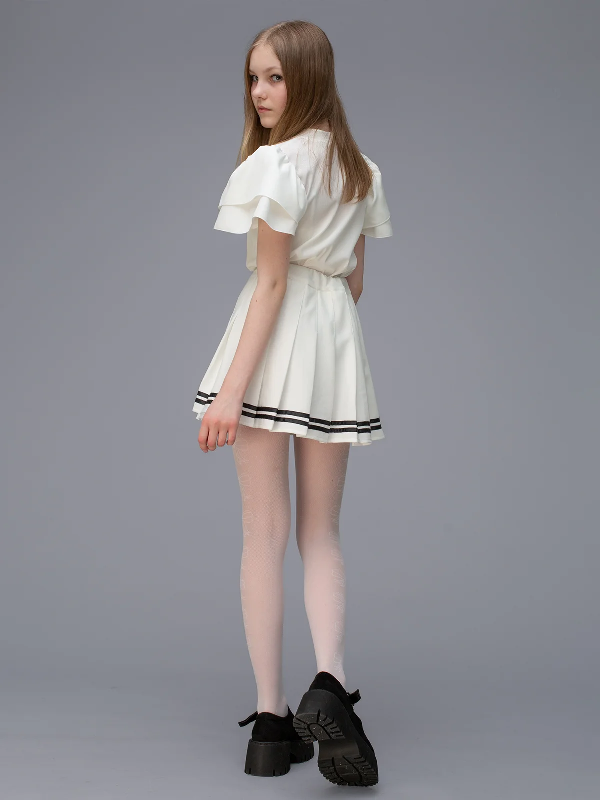 Белый колготки детские Giulia HANNA 03