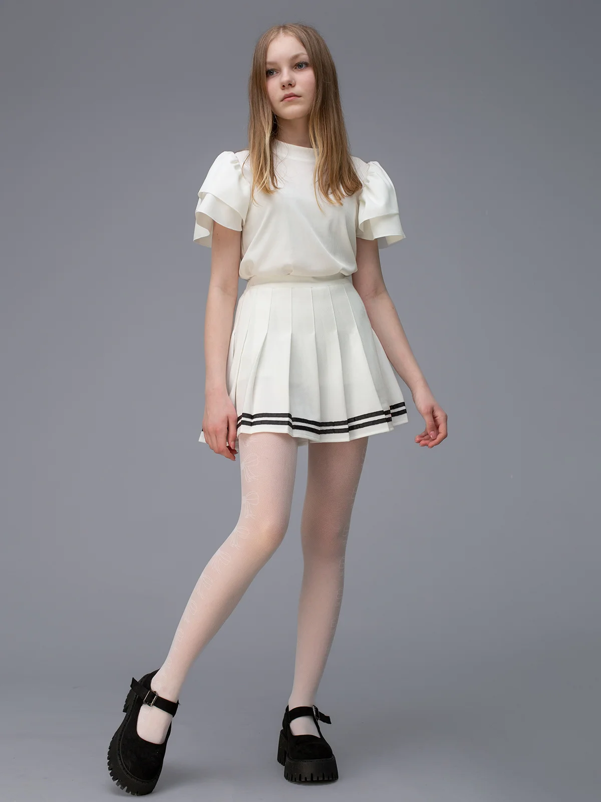 Белый колготки детские Giulia HANNA 03
