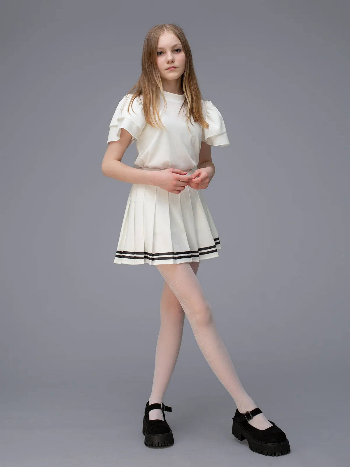 Белый колготки детские Giulia HANNA 03