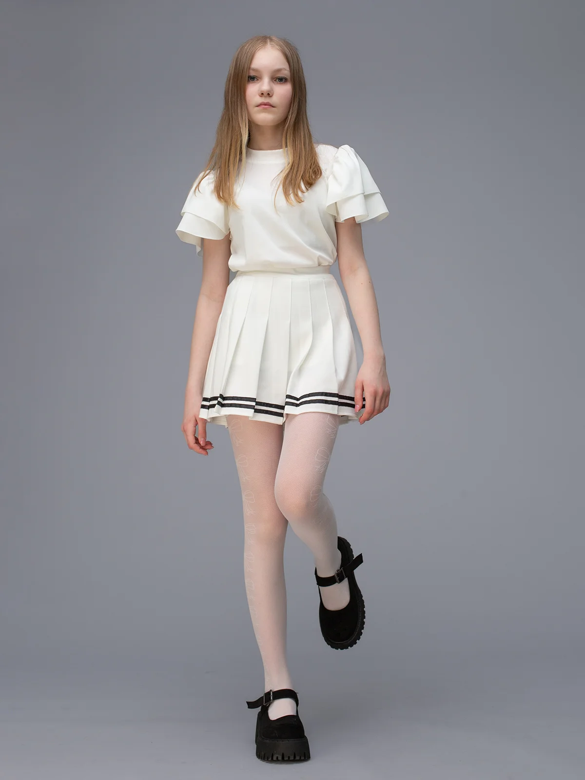 Белый колготки детские Giulia HANNA 03